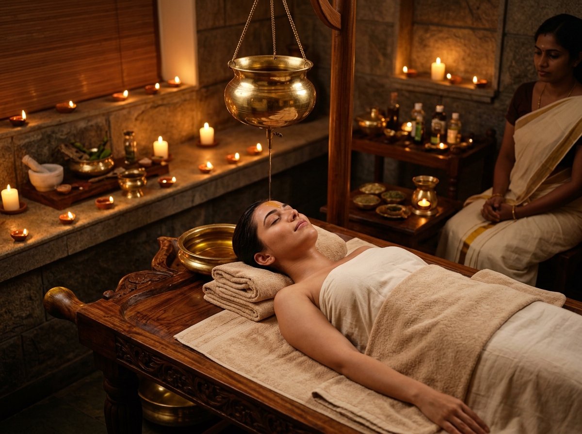 Stress Relief and Mind Relaxation Shirodhara Therapy